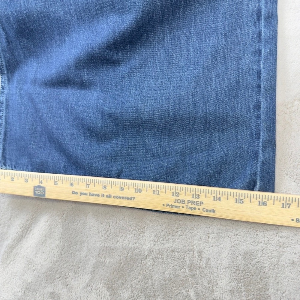 Free People We The Free Wide Leg Pleated Jeans Blue Denim Size 27 NWT - Picture 7 of 12